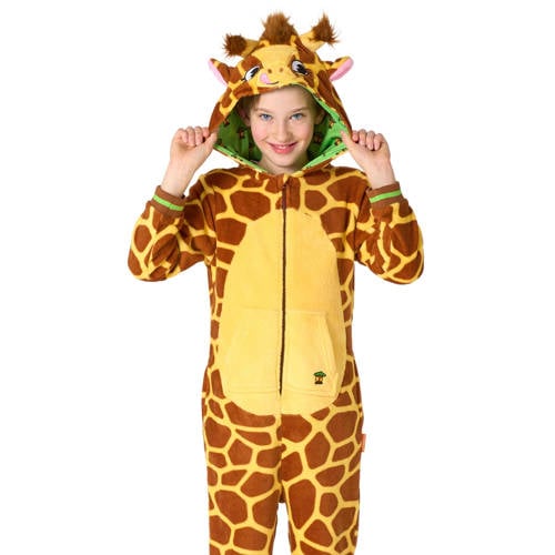 OppoSuits onesie giraffe bruin/geel afbeelding