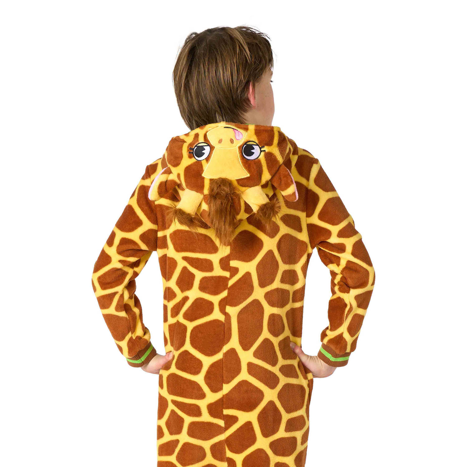 OppoSuits onesie giraffe bruin geel