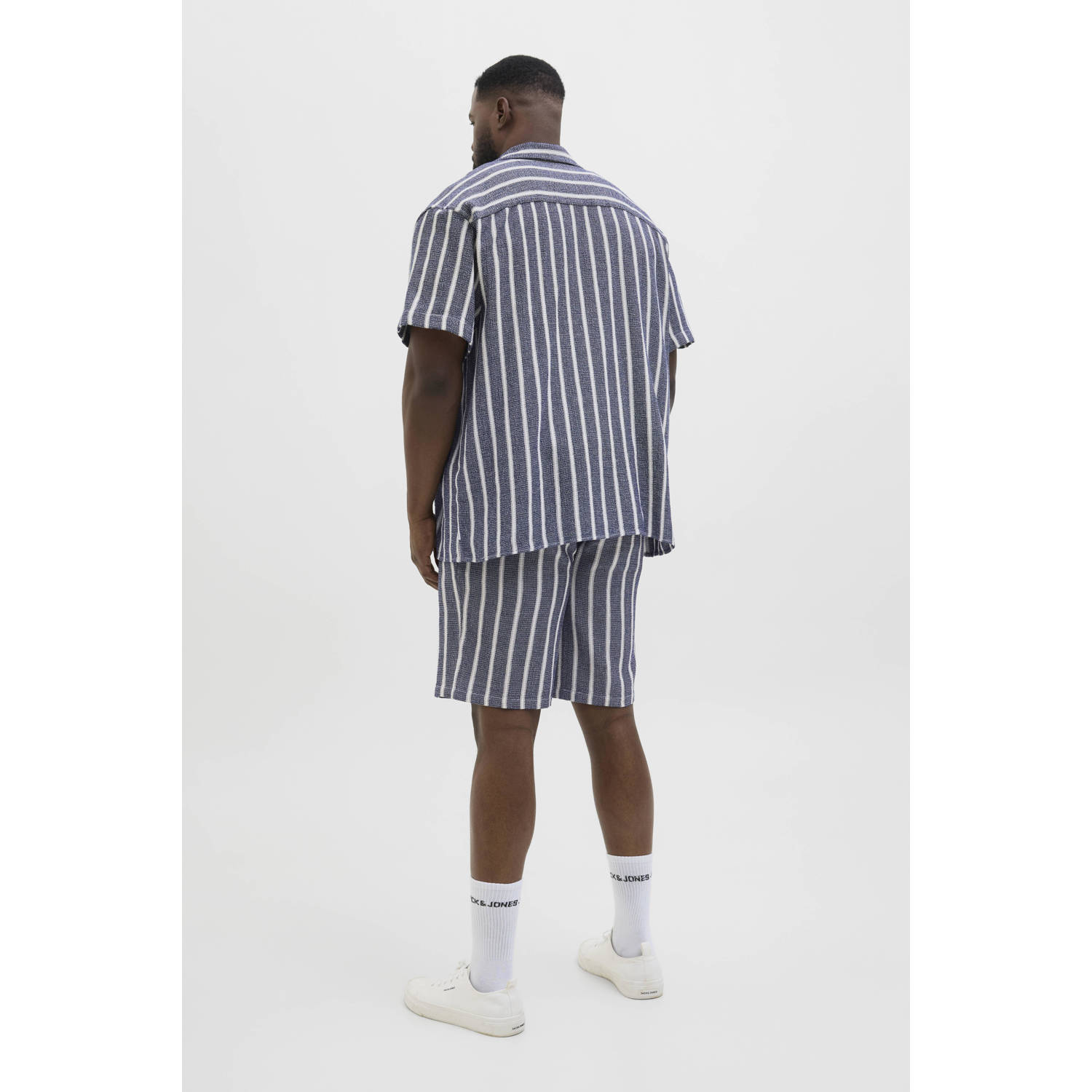 JACK & JONES PLUS SIZE relaxed casual short blauw