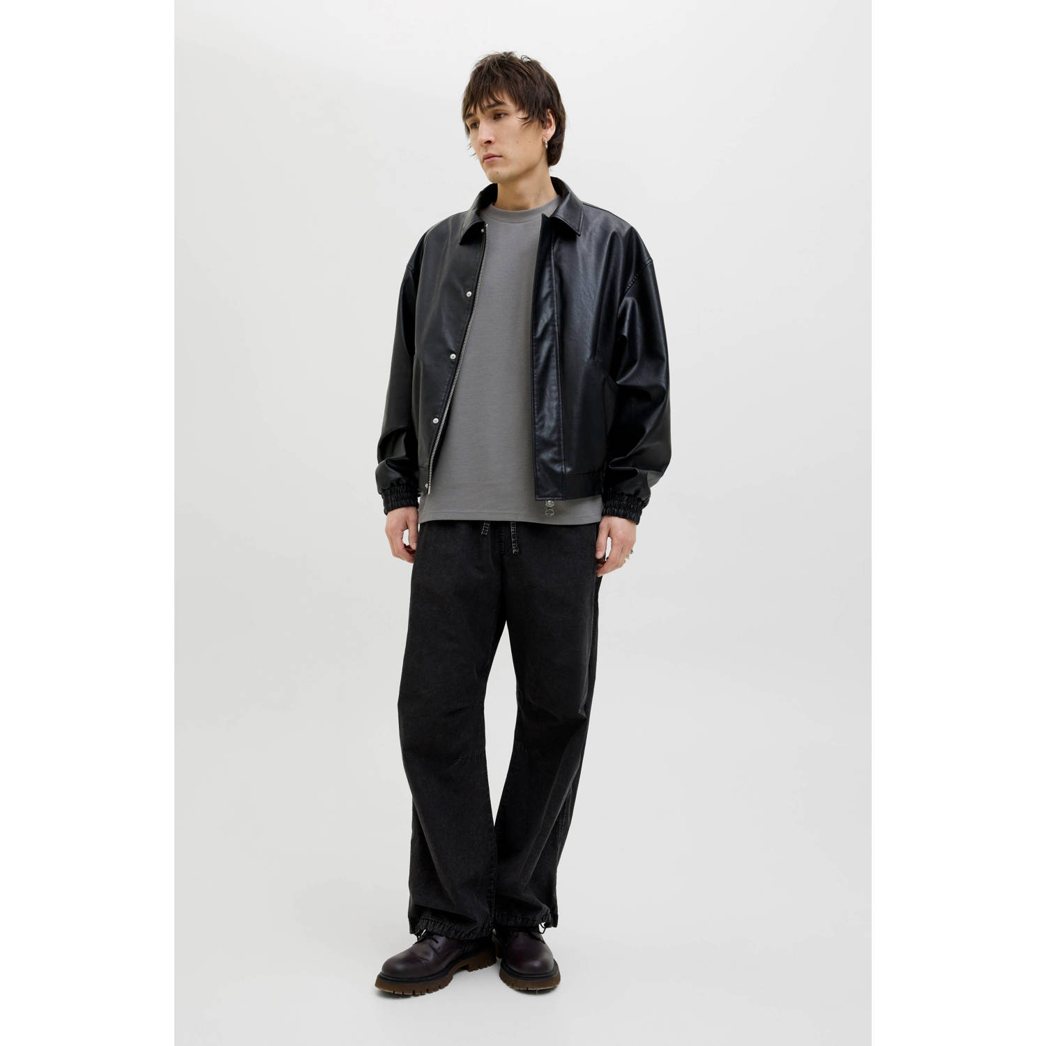 JACK & JONES CORE T-shirt grijs