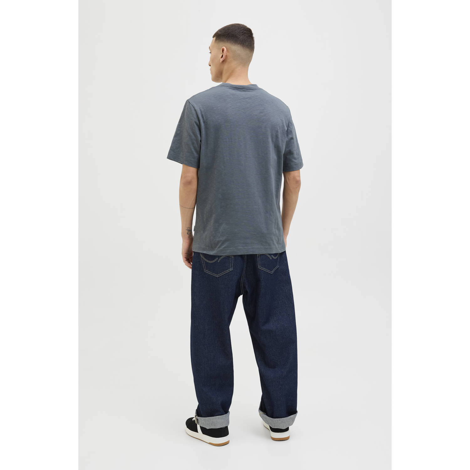JACK & JONES ORIGINALS T-shirt grijsblauw