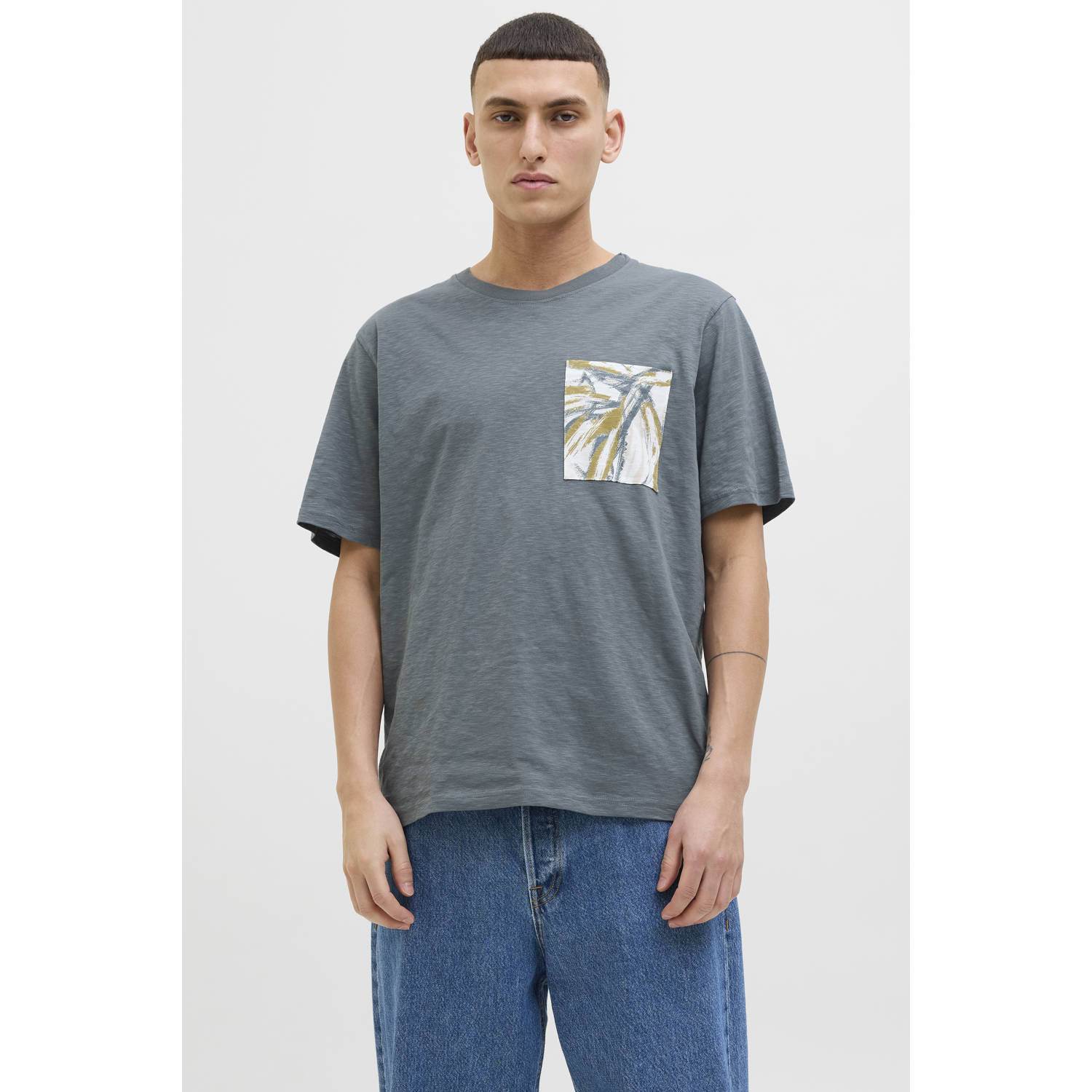 JACK & JONES ORIGINALS T-shirt grijs