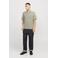 JACK & JONES PREMIUM regular polo gebreid grijsgroen
