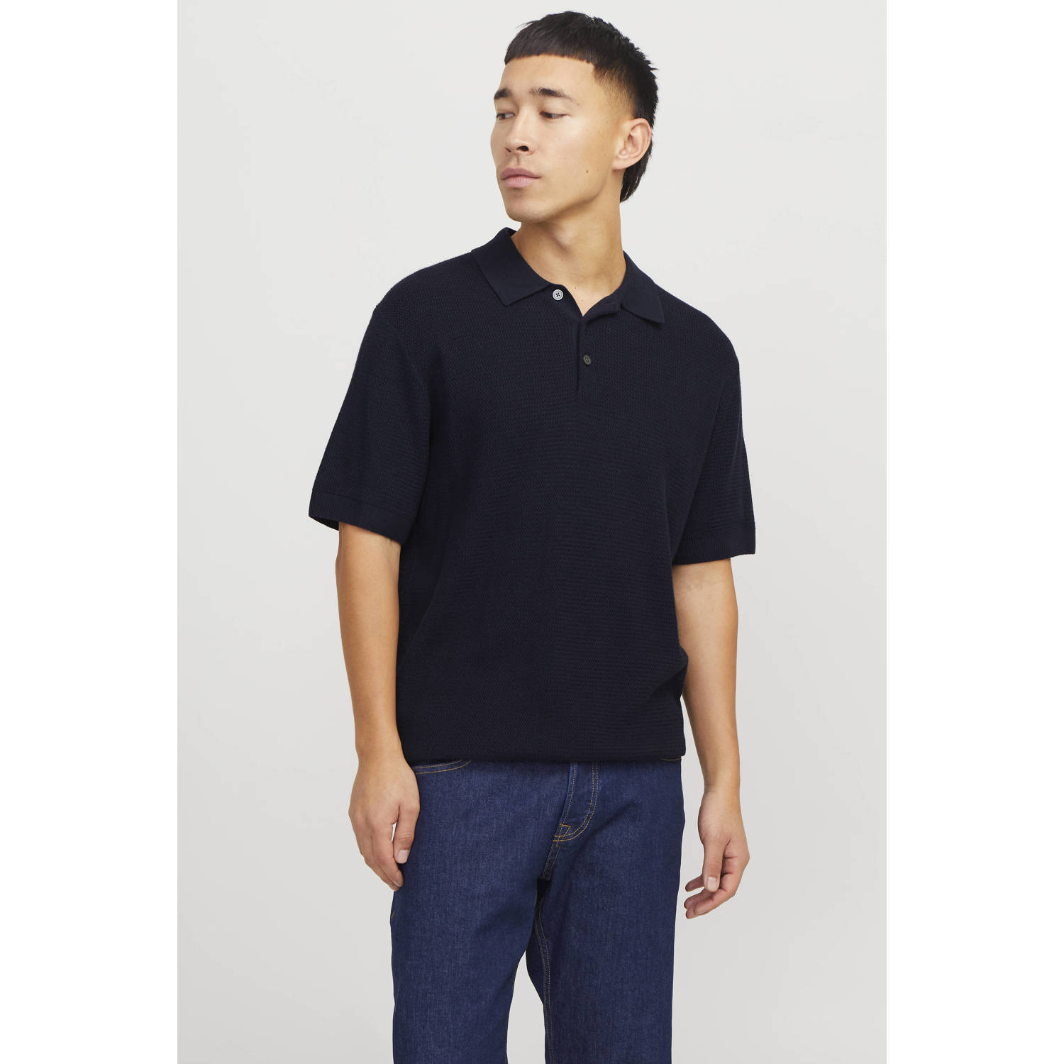 Jack & Jones Premium Regular fit poloshirt met structuurmotief model 'COOPER'