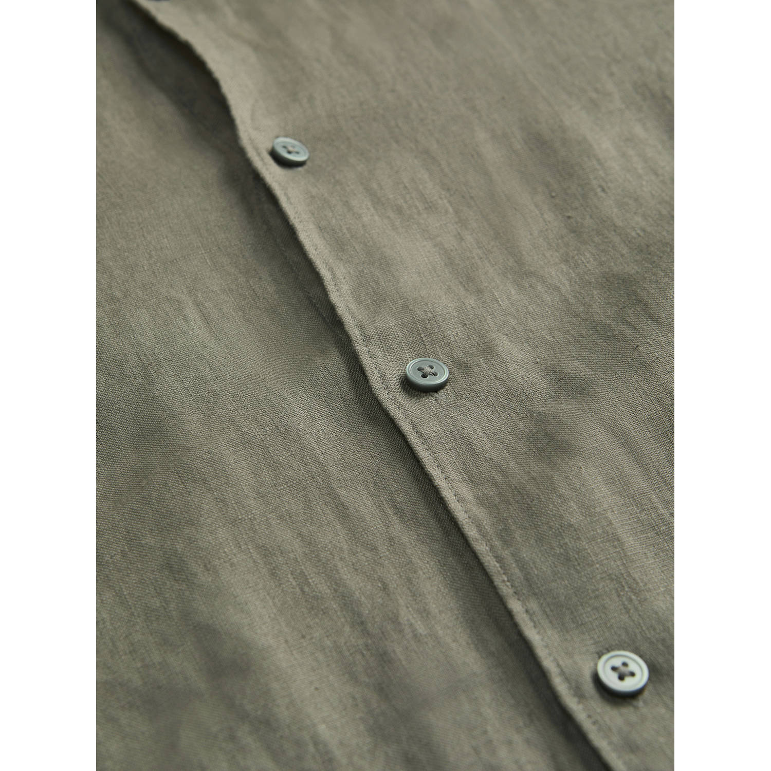 JACK & JONES PREMIUM linnen casual overhemd groen