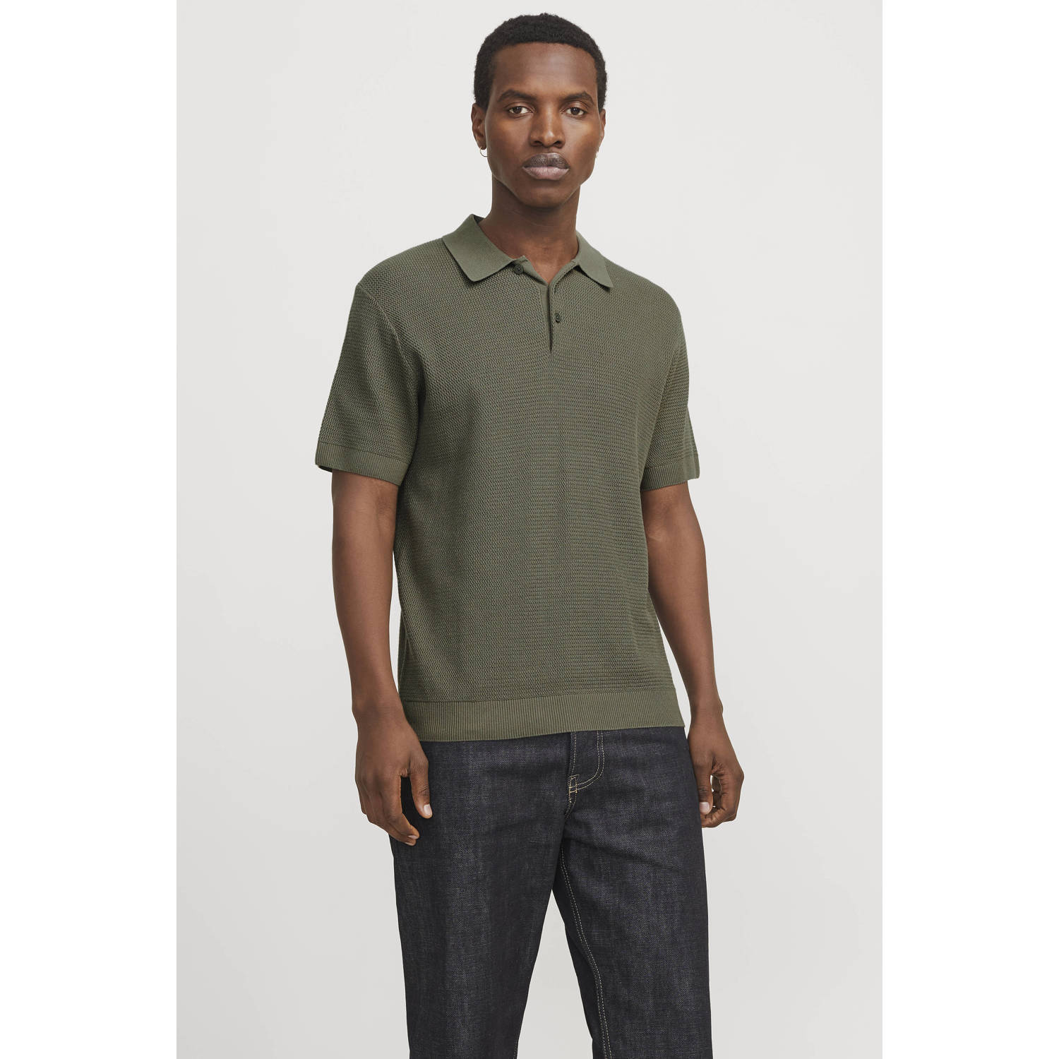 Jack & Jones Premium Regular fit poloshirt met structuurmotief model 'COOPER'