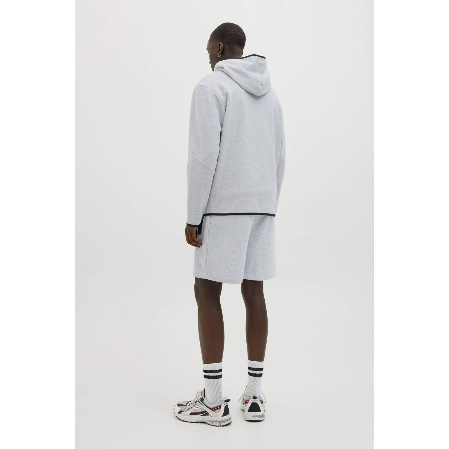 JACK & JONES PANTS STUDIO regular sweatshort lichtgrijs