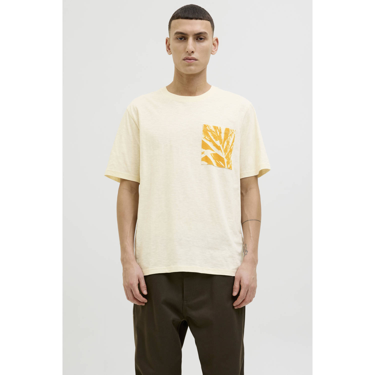 JACK & JONES ORIGINALS T-shirt ecru