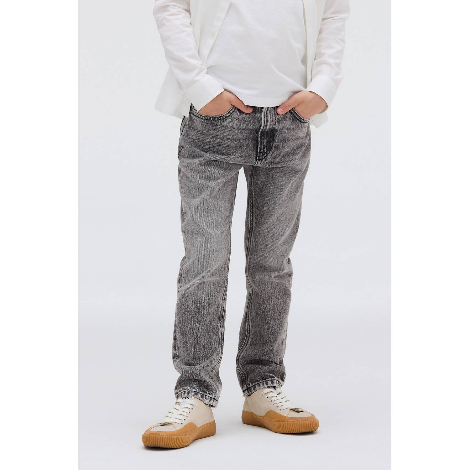 Calvin Klein regular waist regular fit jeans grey denim