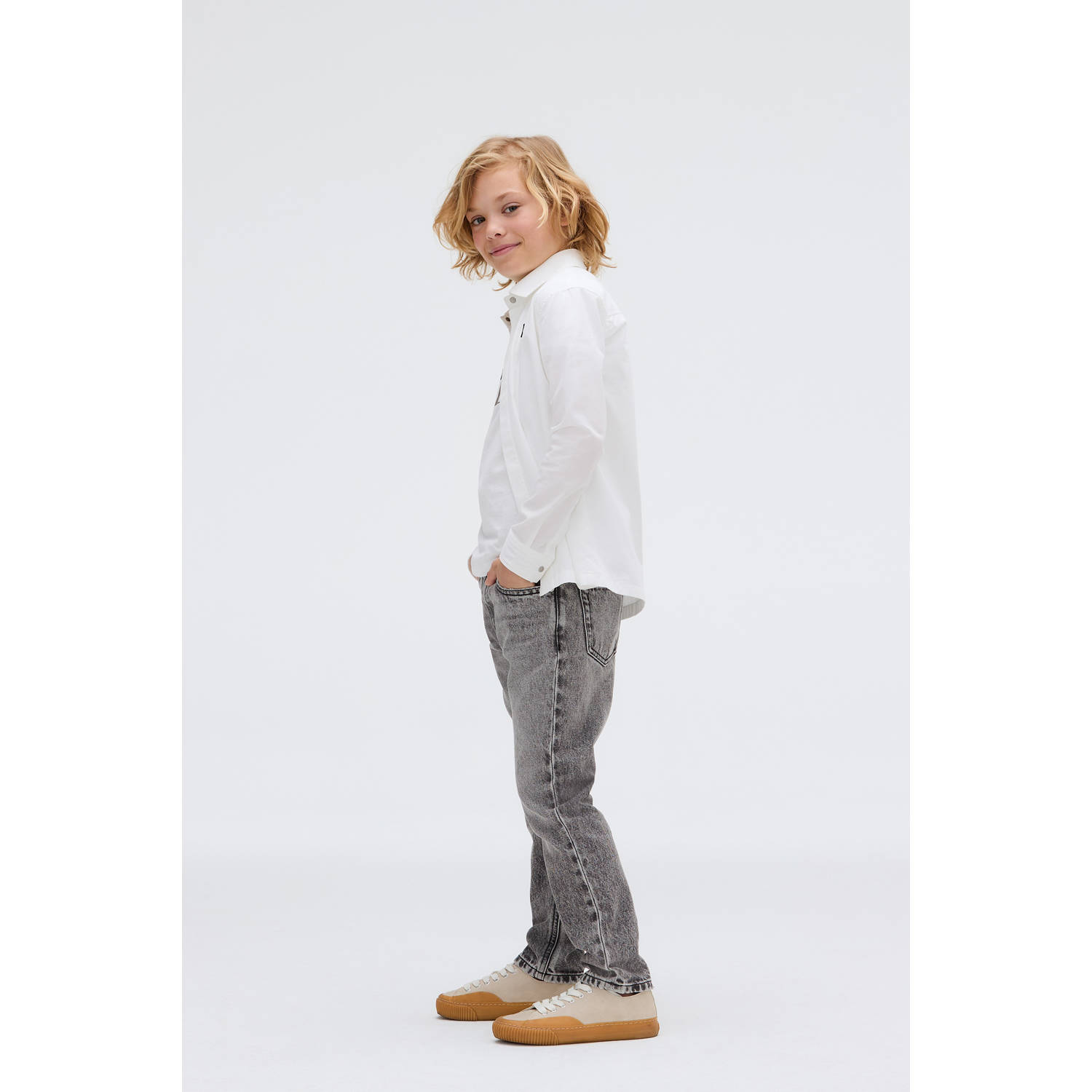 Calvin Klein regular waist regular fit jeans grey denim