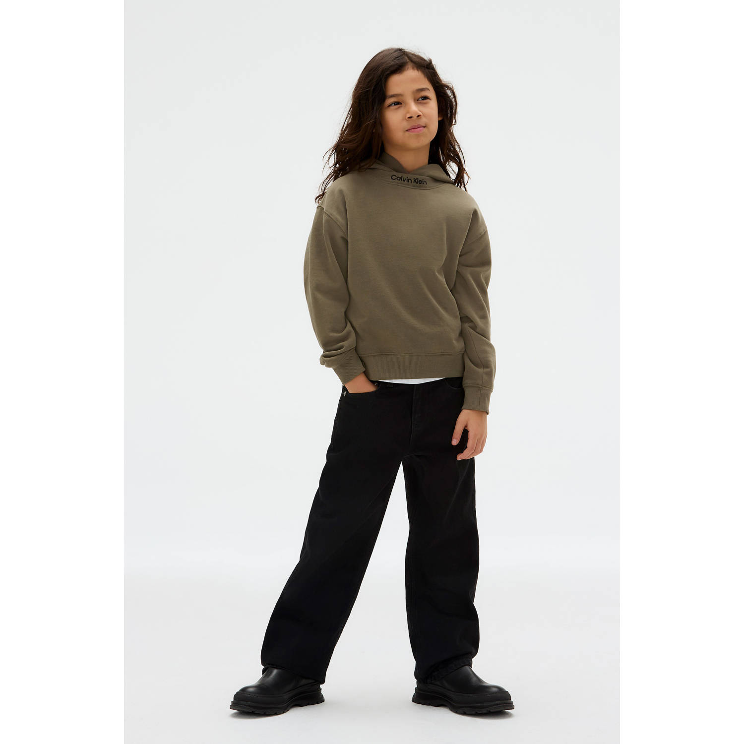 Calvin Klein hoodie donkergroen
