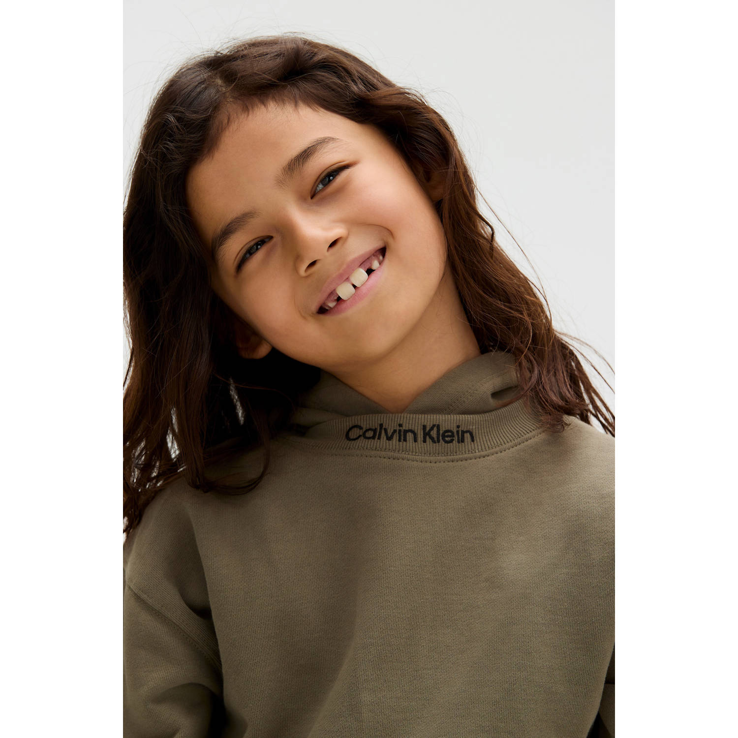 Calvin Klein hoodie donkergroen