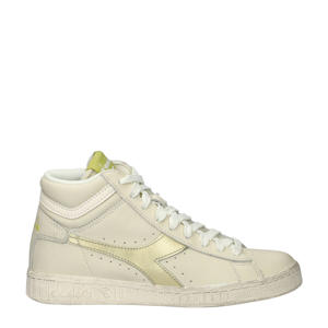 Game L High  leren sneakers ecru
