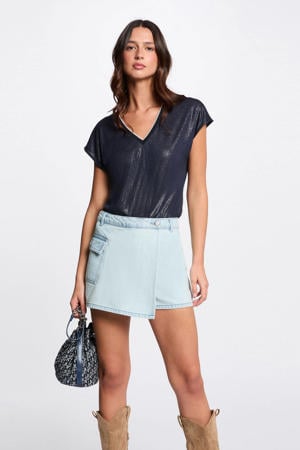 denim spijkerrok light blue denim
