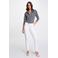 Morgan slim regular waist broek wit