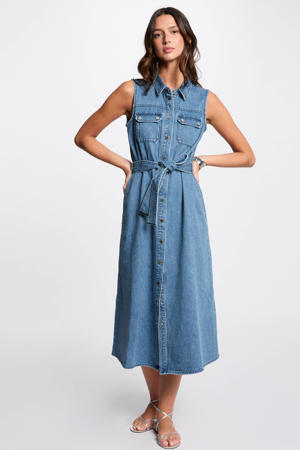 denim spijkerjurk medium blue denim
