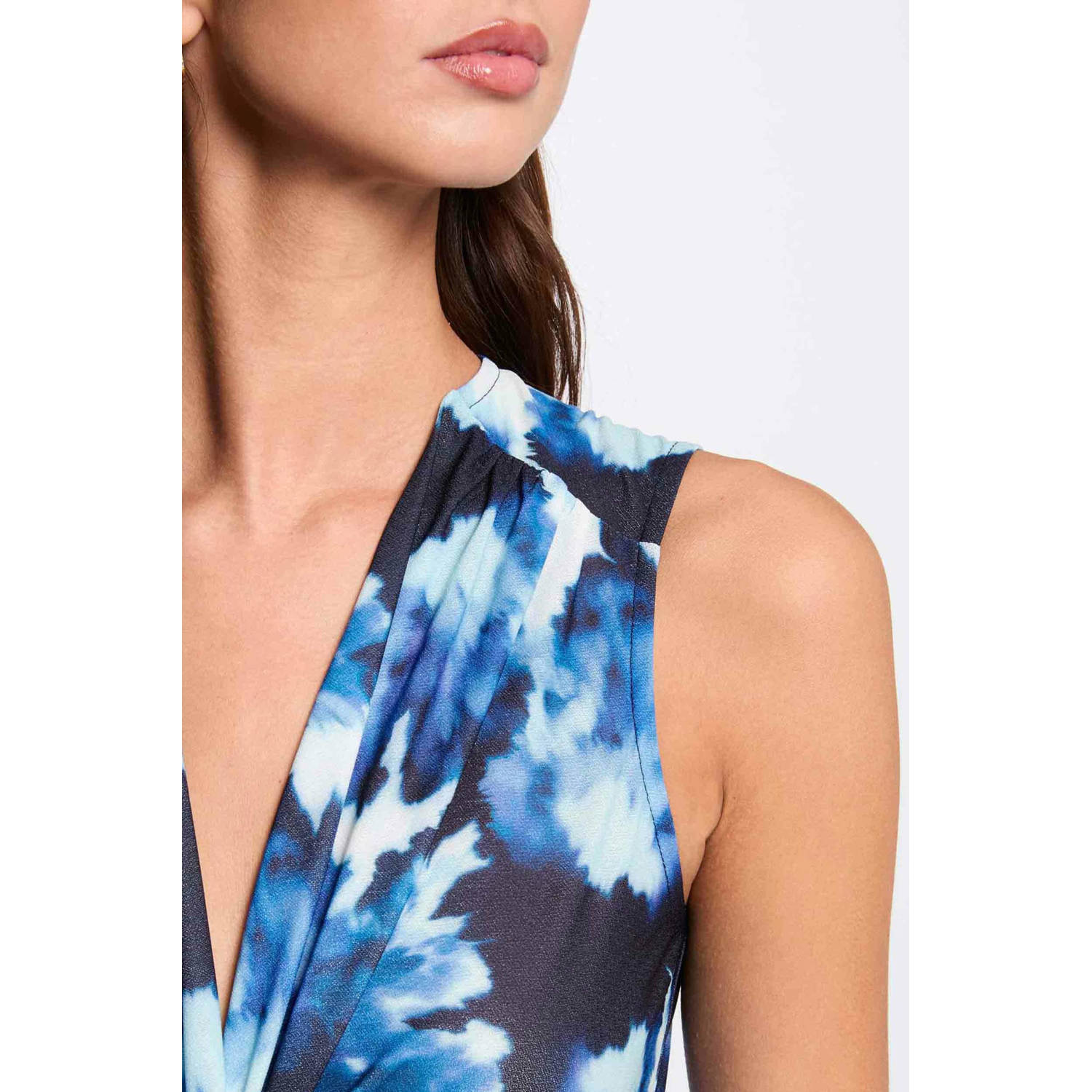Morgan korte jurk blauw