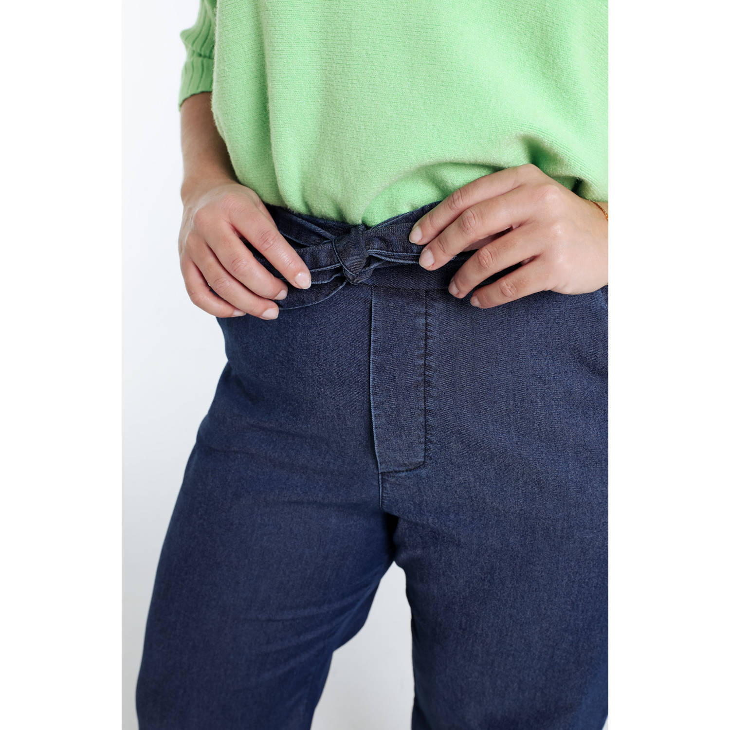 Paprika high waist loose fit jeans dark blue denim