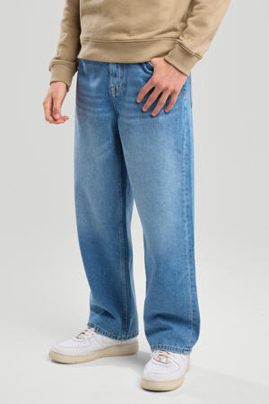baggy fit jeans medium blue denim