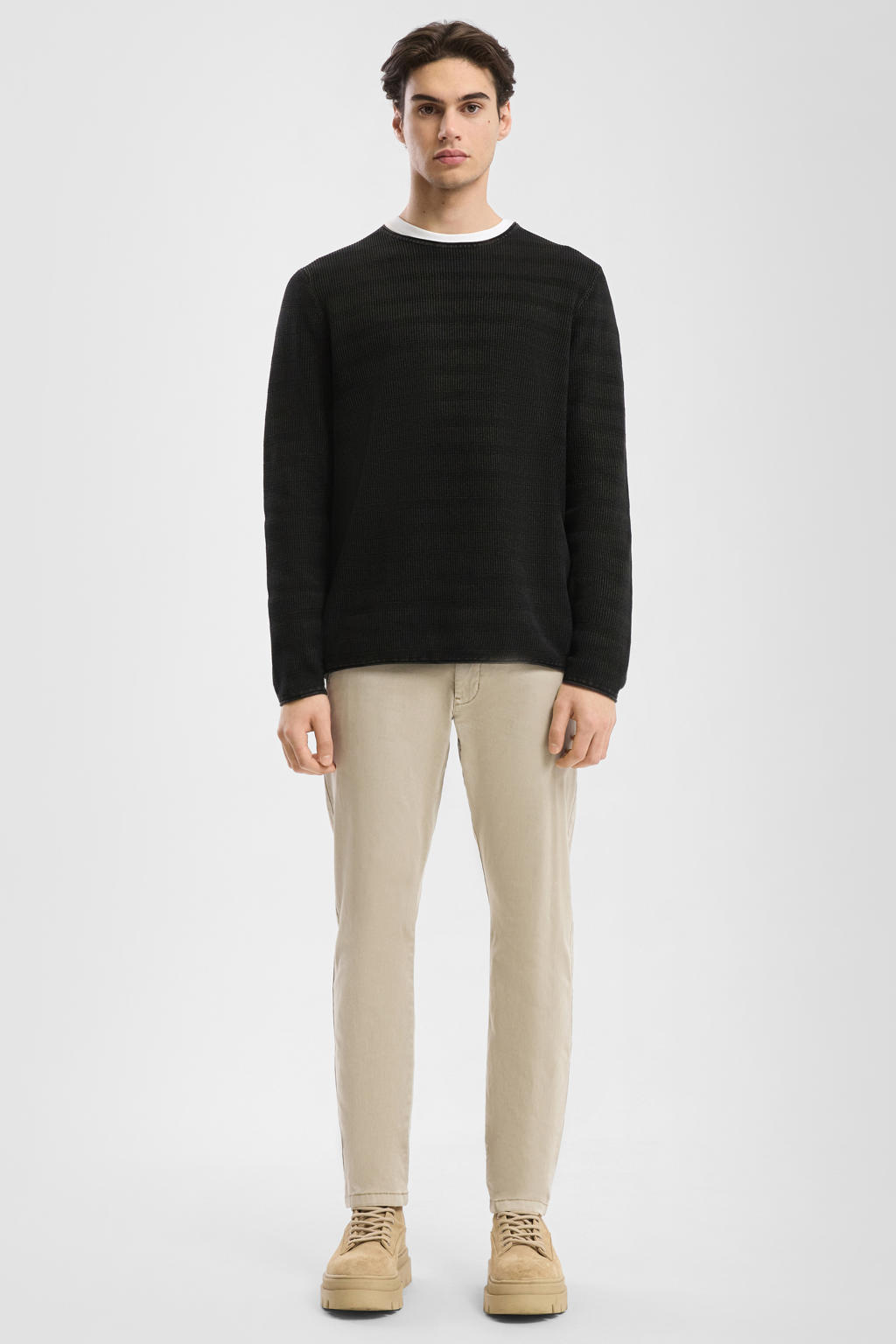 QS slim chino beige