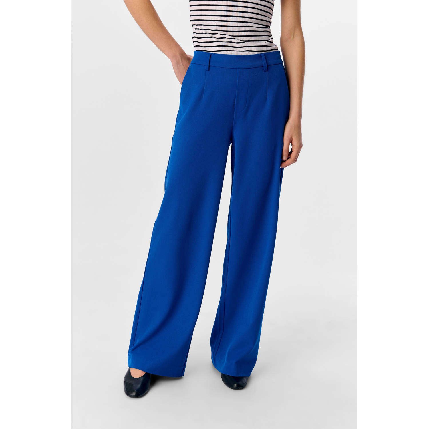 OBJECT wide leg regular waist pantalon
