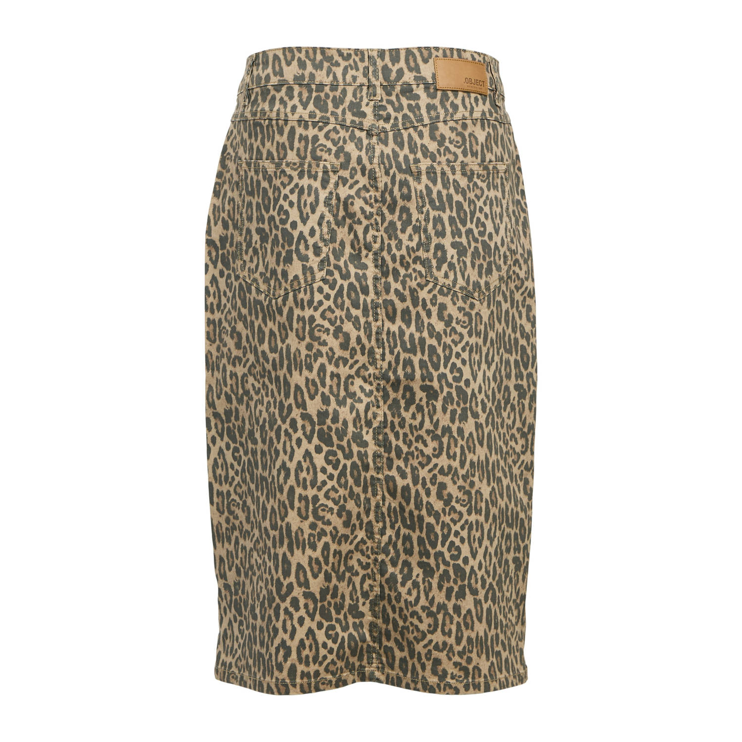 OBJECT denim spijkerrok bruin