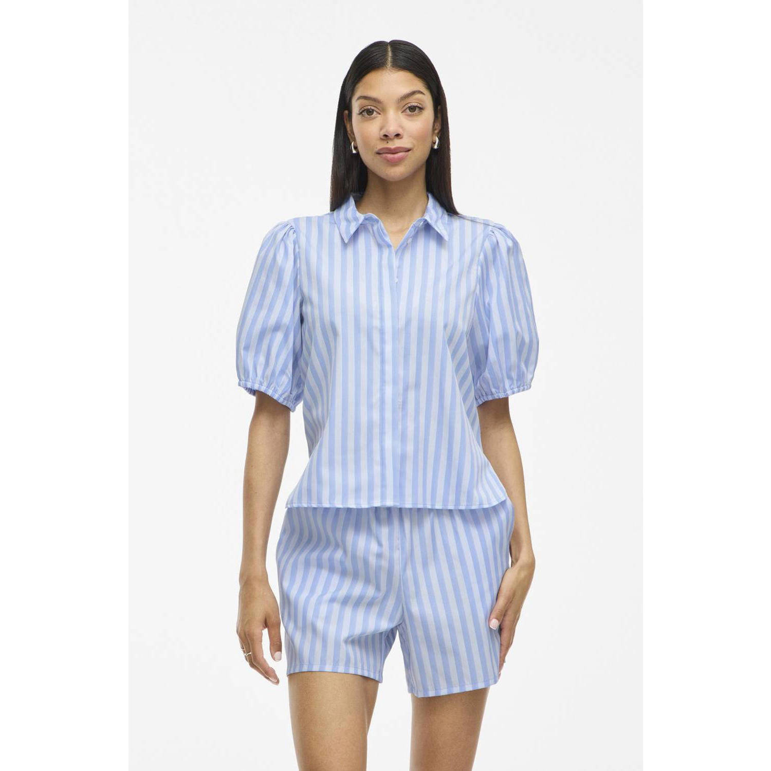 VILA blouse blauw