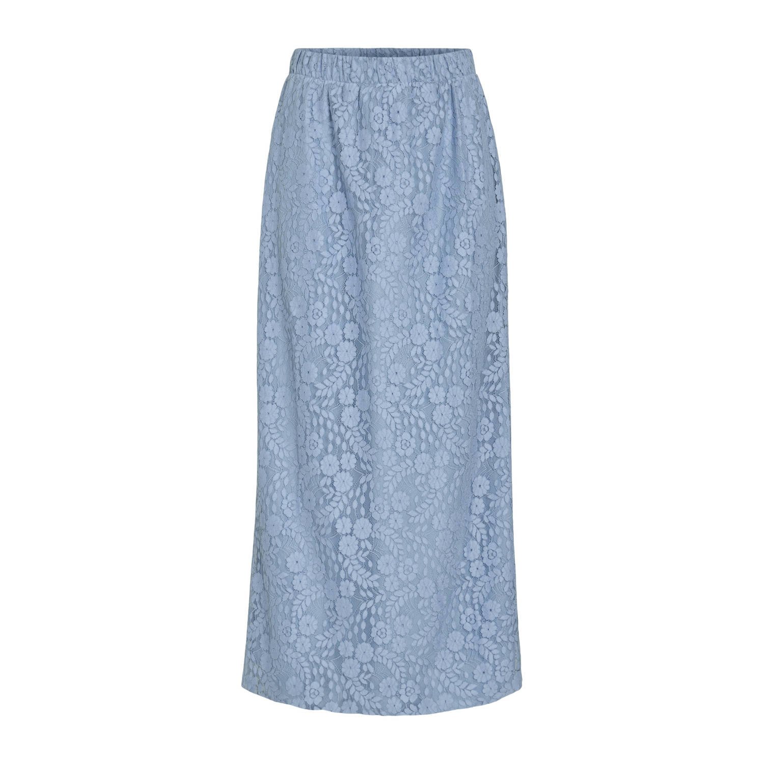 VILA midi rok blauw