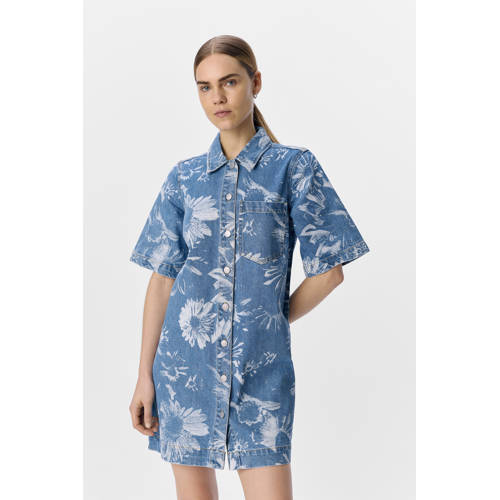 OBJECT blousejurk medium blue denim afbeelding