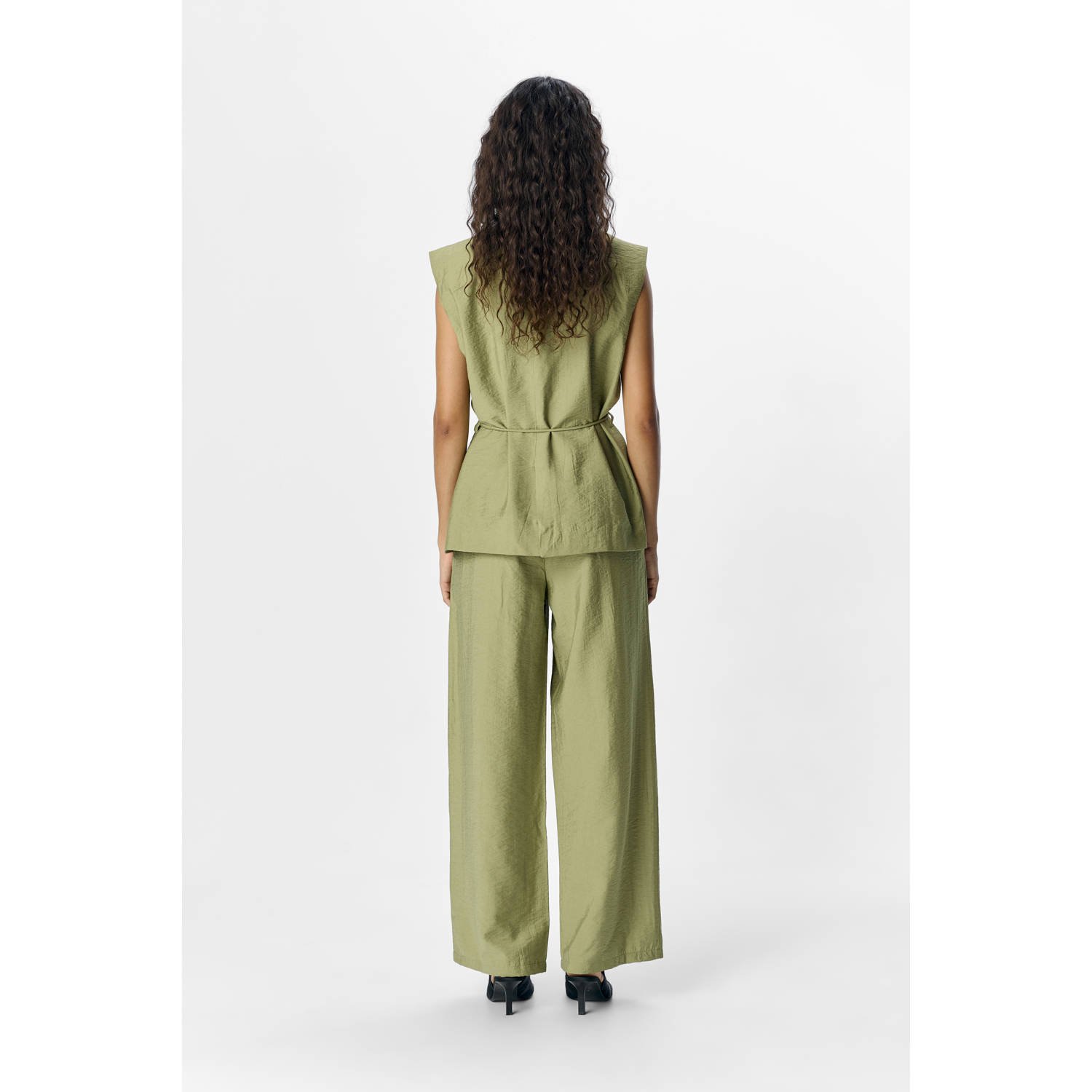 OBJECT gilet olijfgroen