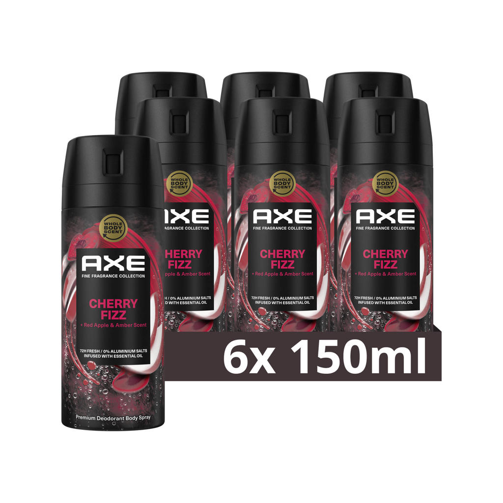 Axe Fine Fragrance Collection Cherry Fizz Premium deodorant bodyspray - 6 x 150 ml