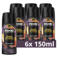 Axe Fine Fragrance Collection Peach Infusion Premium deodorant bodyspray - 6 x 150 ml