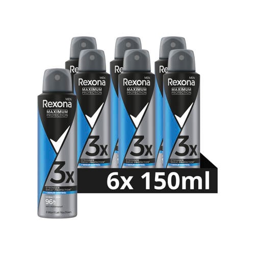 Rexona Men Maximum Protection Cobalt Dry anti-transpirant spray - 6 x 150 ml afbeelding