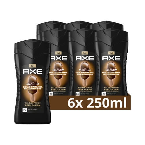 Wehkamp Axe Magnum Gold Caramel Billionaire 3-in-1 douchegel - 6 x 250 ml aanbieding