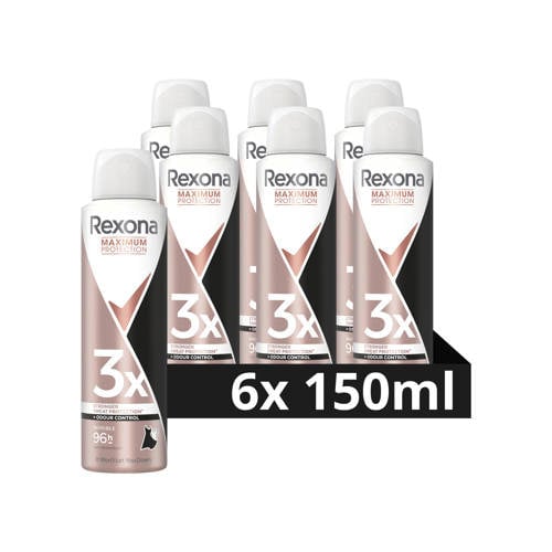 Rexona Women Maximum Protection Invisible anti-transpirant spray - 6 x 150 ml afbeelding