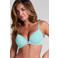 Hunkemöller voorgevormde T-shirt-bh met beugel Plunge turquoise