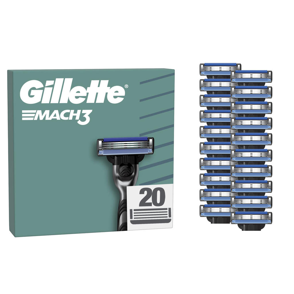 Gillette Mach3 Scheermesjes - 20 stuks