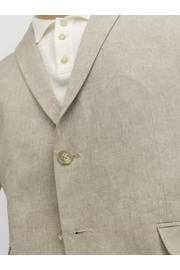 thumbnail: JACK & JONES PREMIUM gemêleerd slim fit colbert JPRRIVIERA met linnen beige