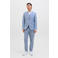 JACK & JONES PREMIUM gemêleerd slim fit colbert JPRRIVIERA met linnen blauw