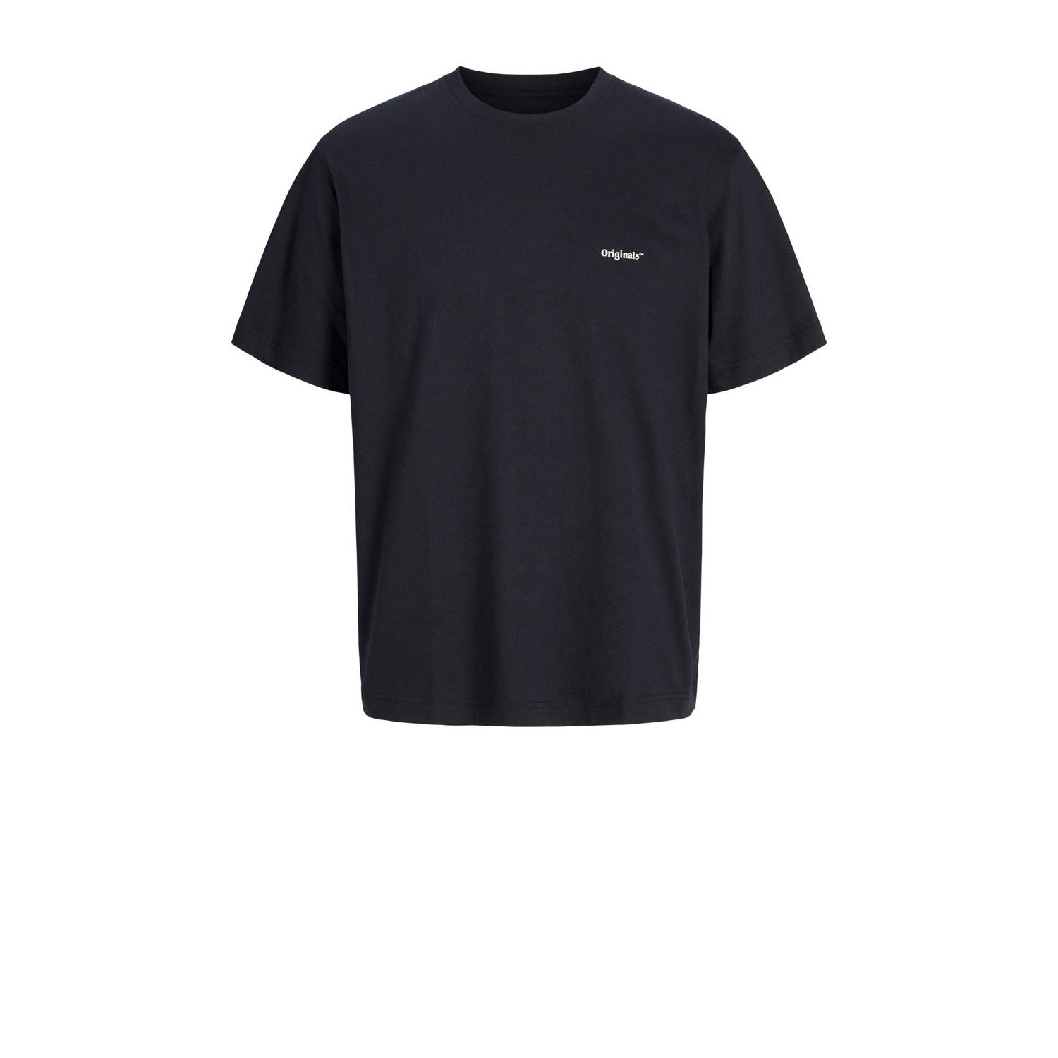 JACK & JONES ORIGINALS T-shirt met backprint (set van 3)