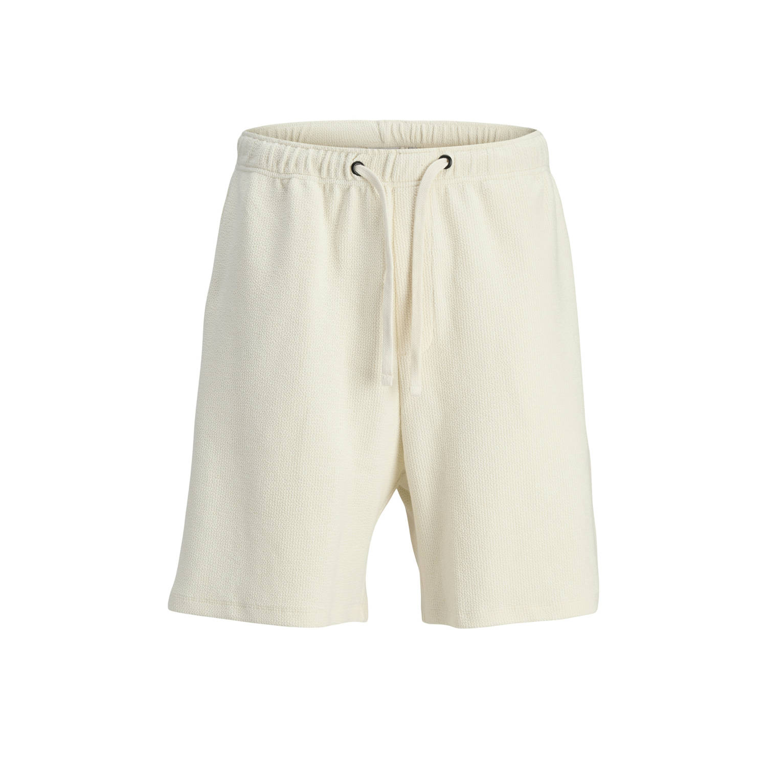 JACK & JONES ORIGINALS relaxed polo en short met textuur ecru