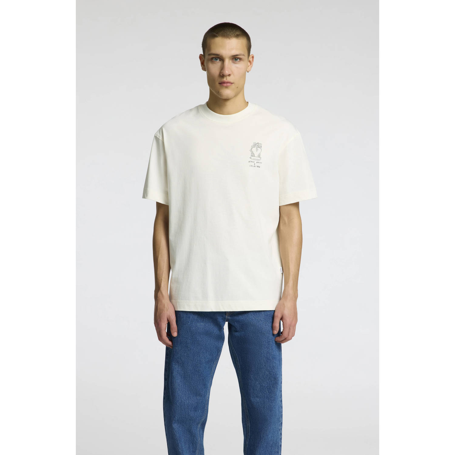 SELECTED HOMME T-shirt ecru