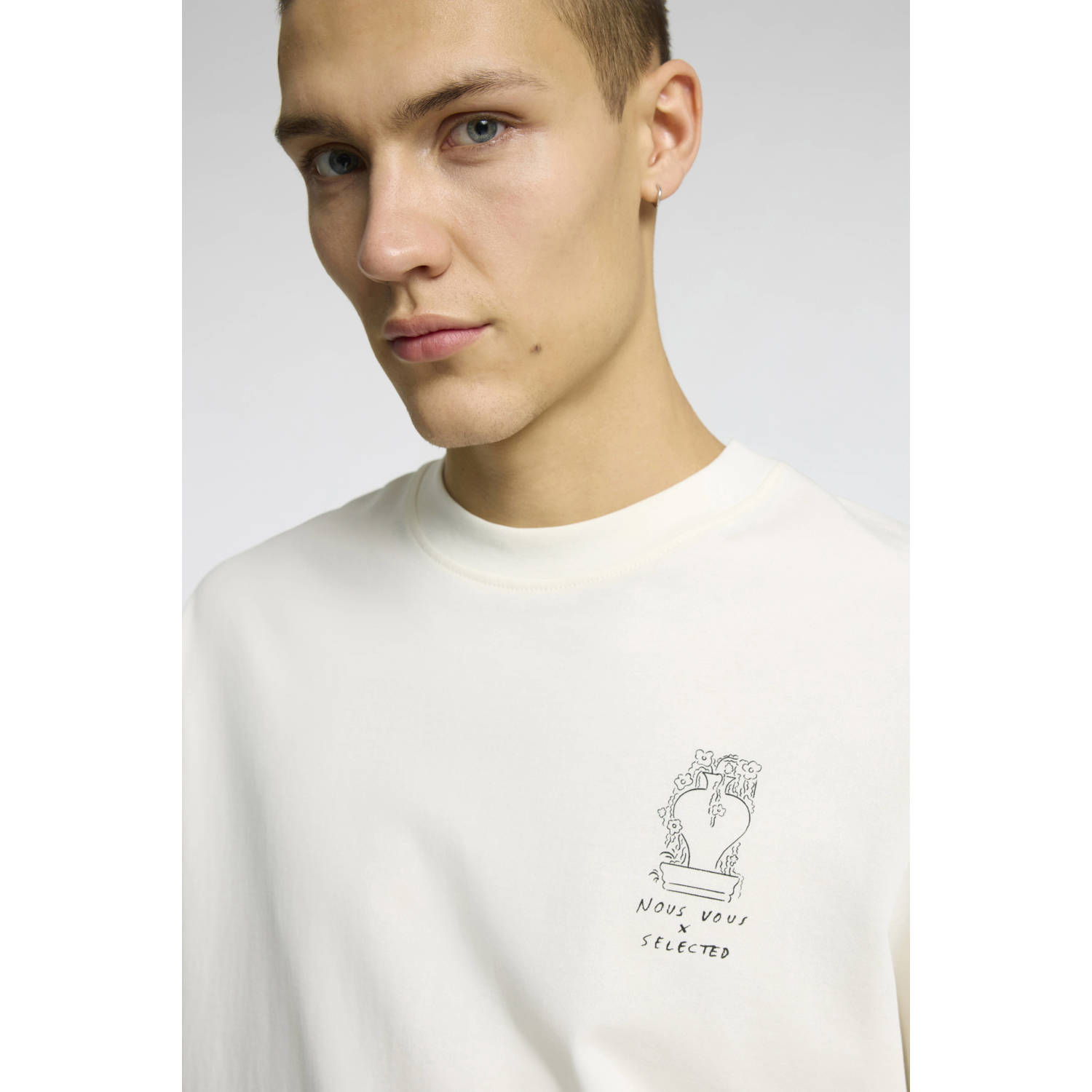 SELECTED HOMME T-shirt ecru