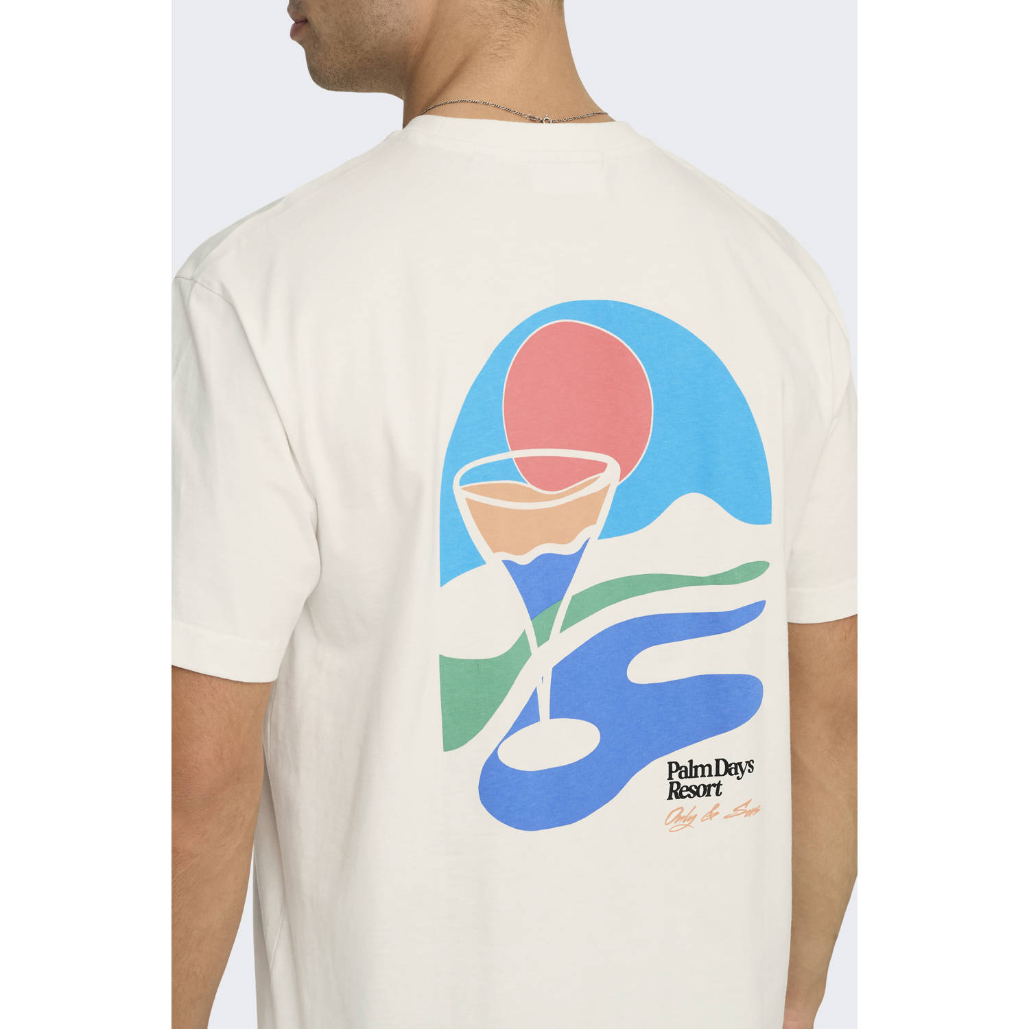 ONLY & SONS T-shirt ecru