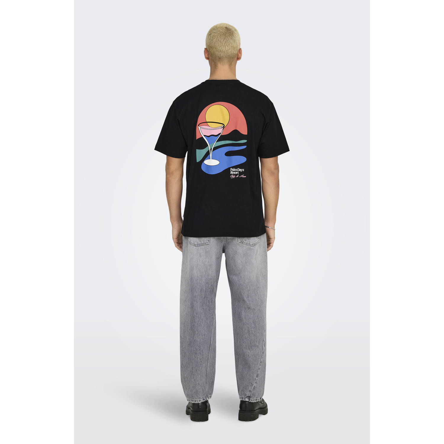 ONLY & SONS T-shirt zwart