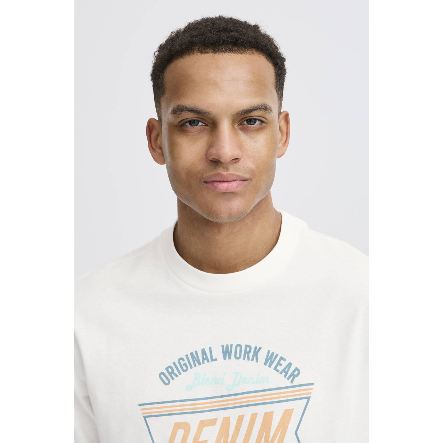 Blend regular fit t-shirt BHJES multi (set van 3)