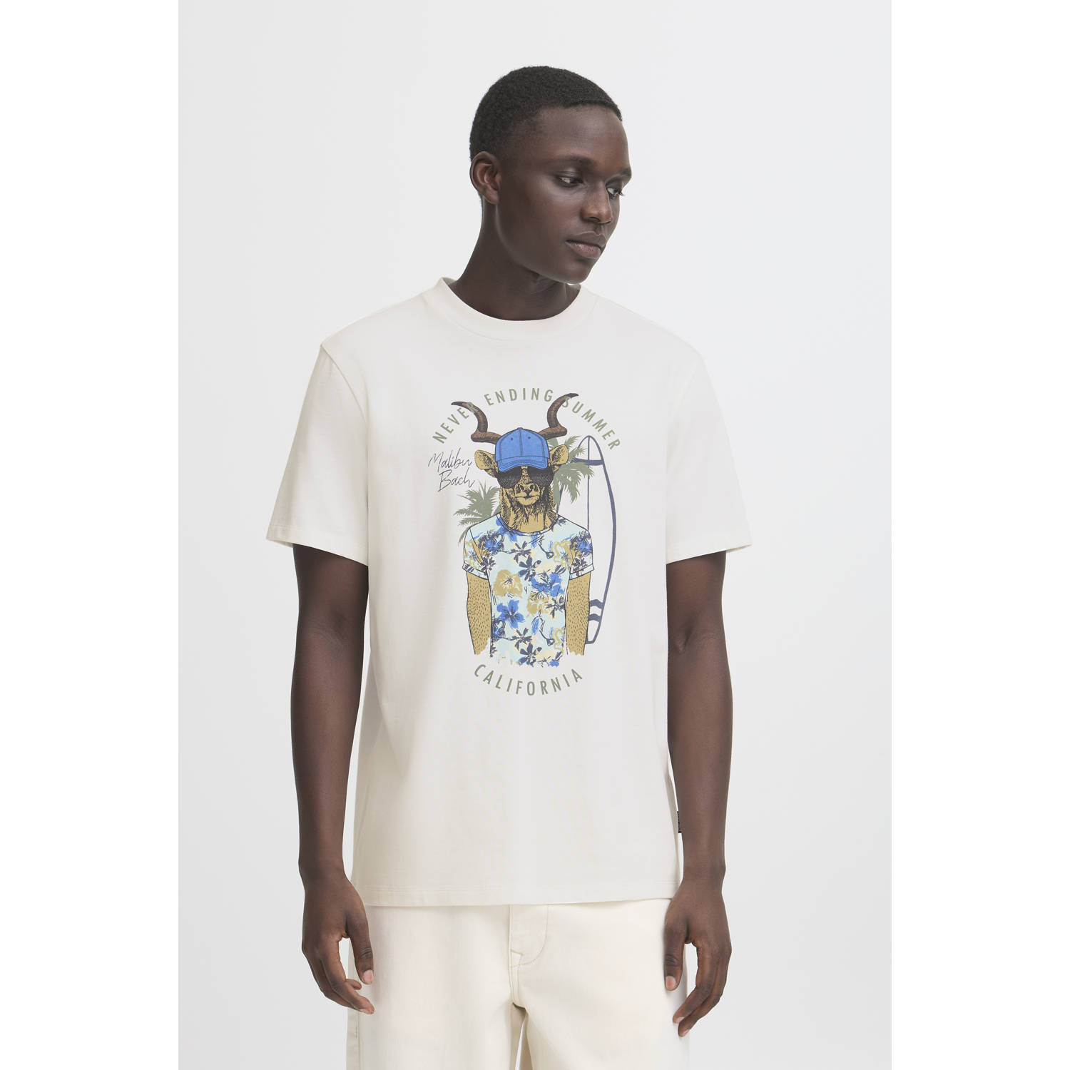 Blend T-shirt wit