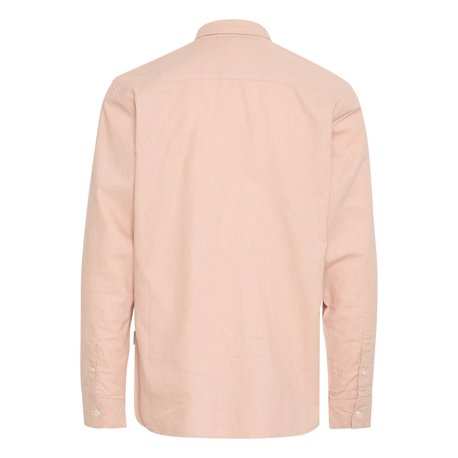 Blend linnen casual overhemd zalm