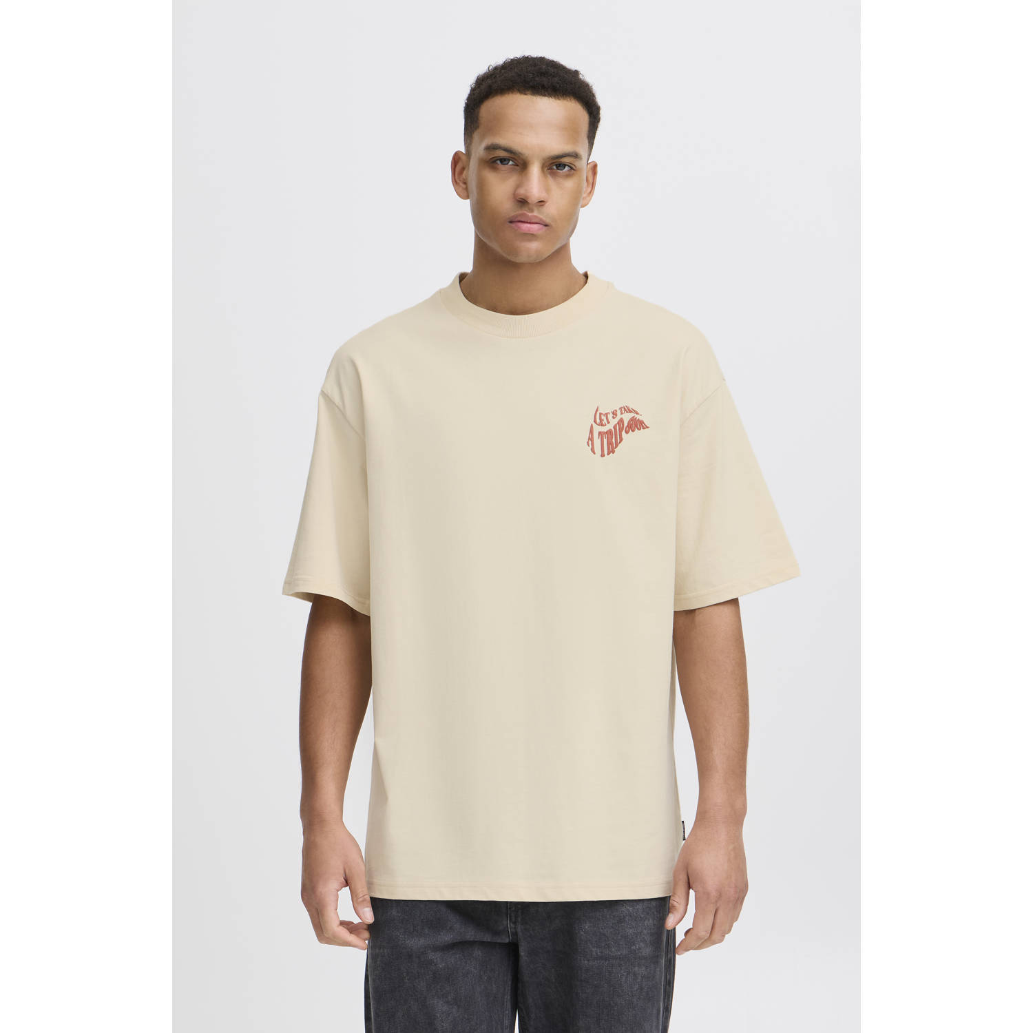 Blend T-shirt zand