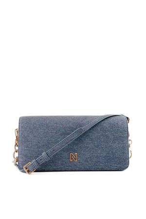  denim crossbody tas Kenyon blauw